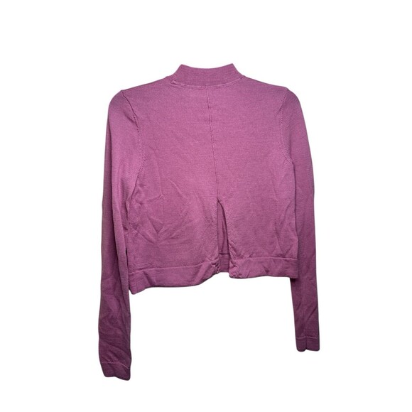 Gymshark Isla Knit Sweater 100% Wool Crop Pullover Pink Small Mock Neck Active - Picture 5 of 9